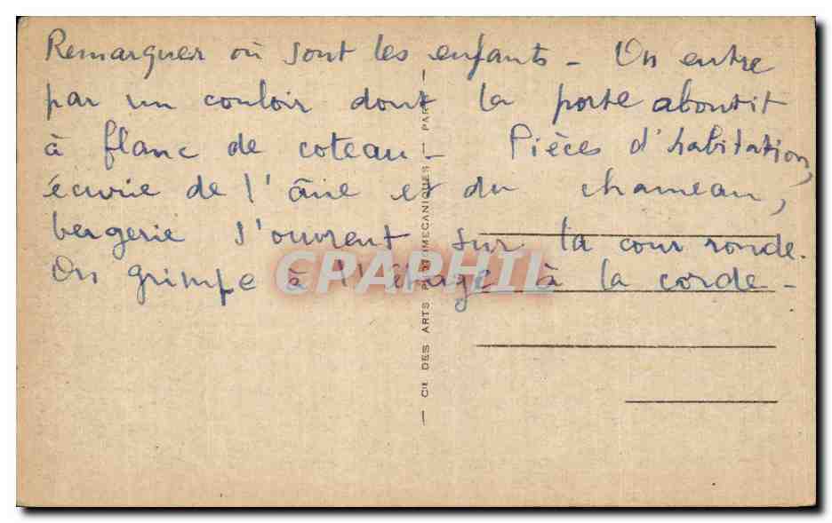 CPA Tunisie Matmata Le village aux maisons souterraines Vue generale — Rückseite