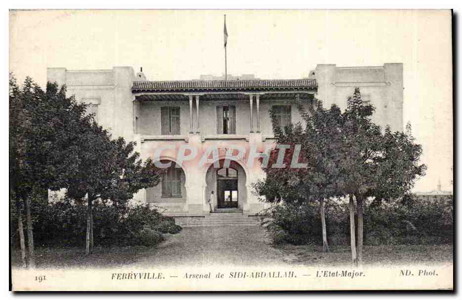 CPA Tunisie Ferryville Arsenal de Sidi Abdallah L etat major