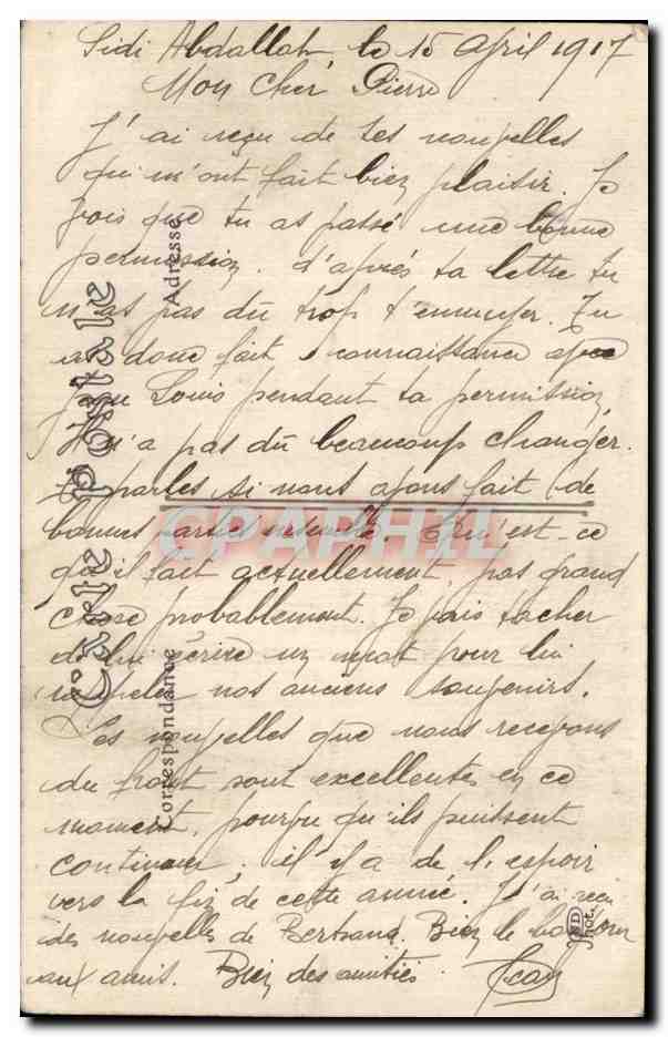 CPA Tunisie Ferryville Vue generale — Verso