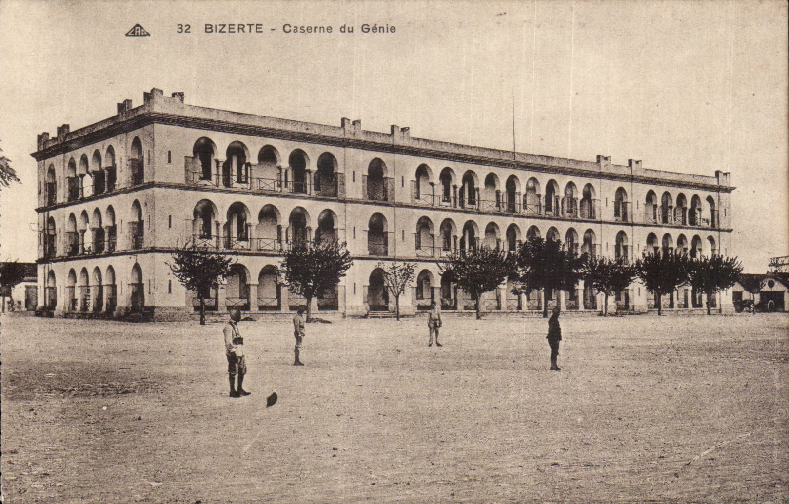 CPA Tunisie Bizerte Caserne du genie