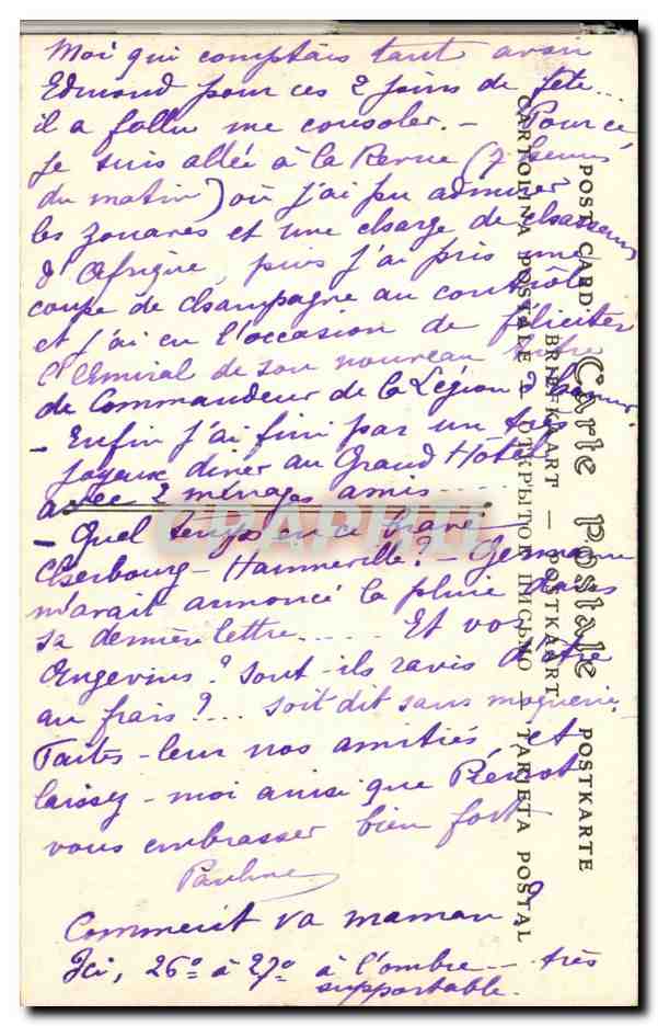 CPA Tunisie Un defile de spahis Militaria — Verso
