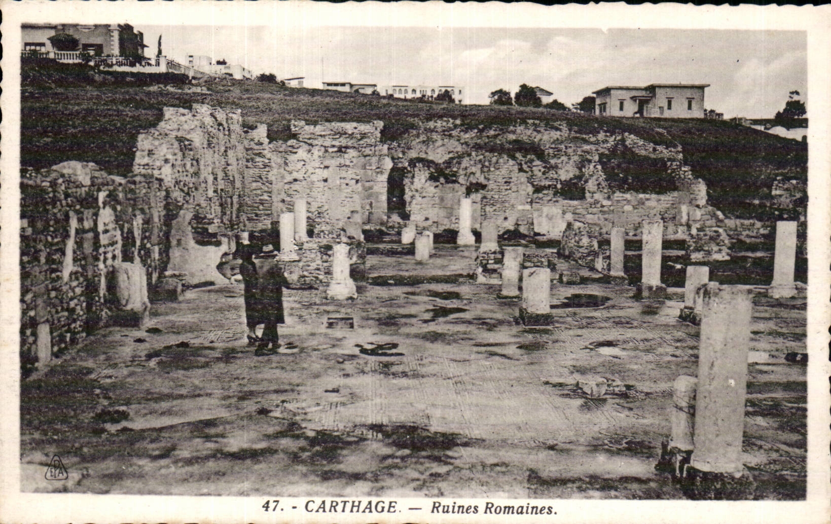 CPA Tunisie Carthage Ruines romaines 
