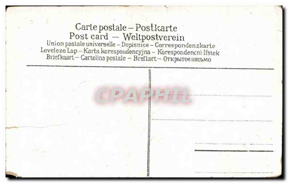 CPA Fantaisie Fleurs Souvenirs affectueux — Verso