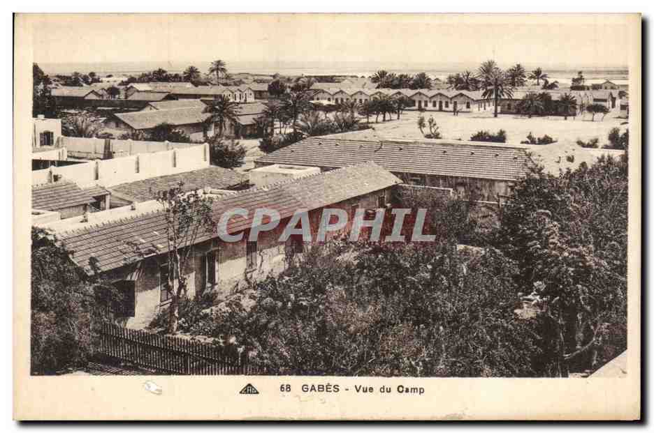CPA Tunisie Gabes Vue du camp