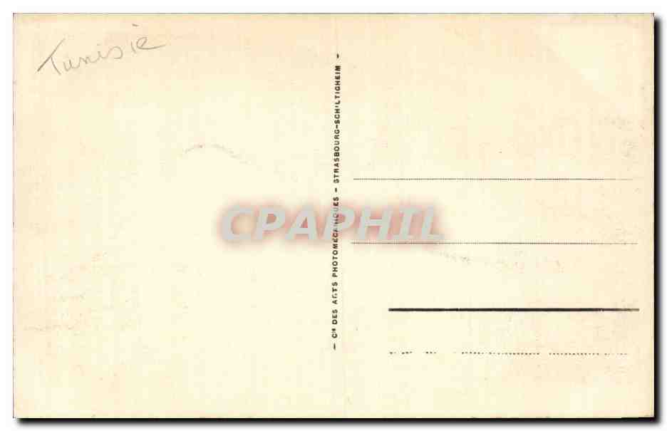 CPA Tunisie Foum tatahouine le marche — Rückseite