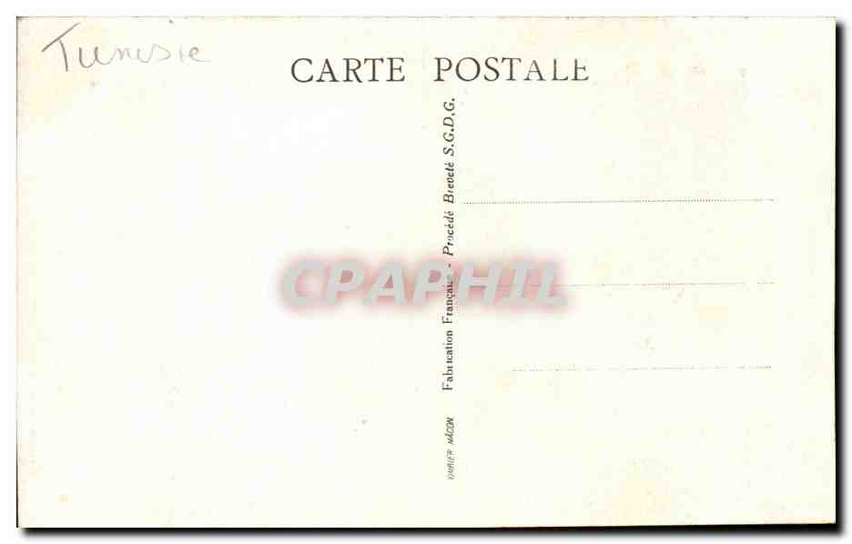 CPA Tunisie Sfax Les remparts — Rückseite