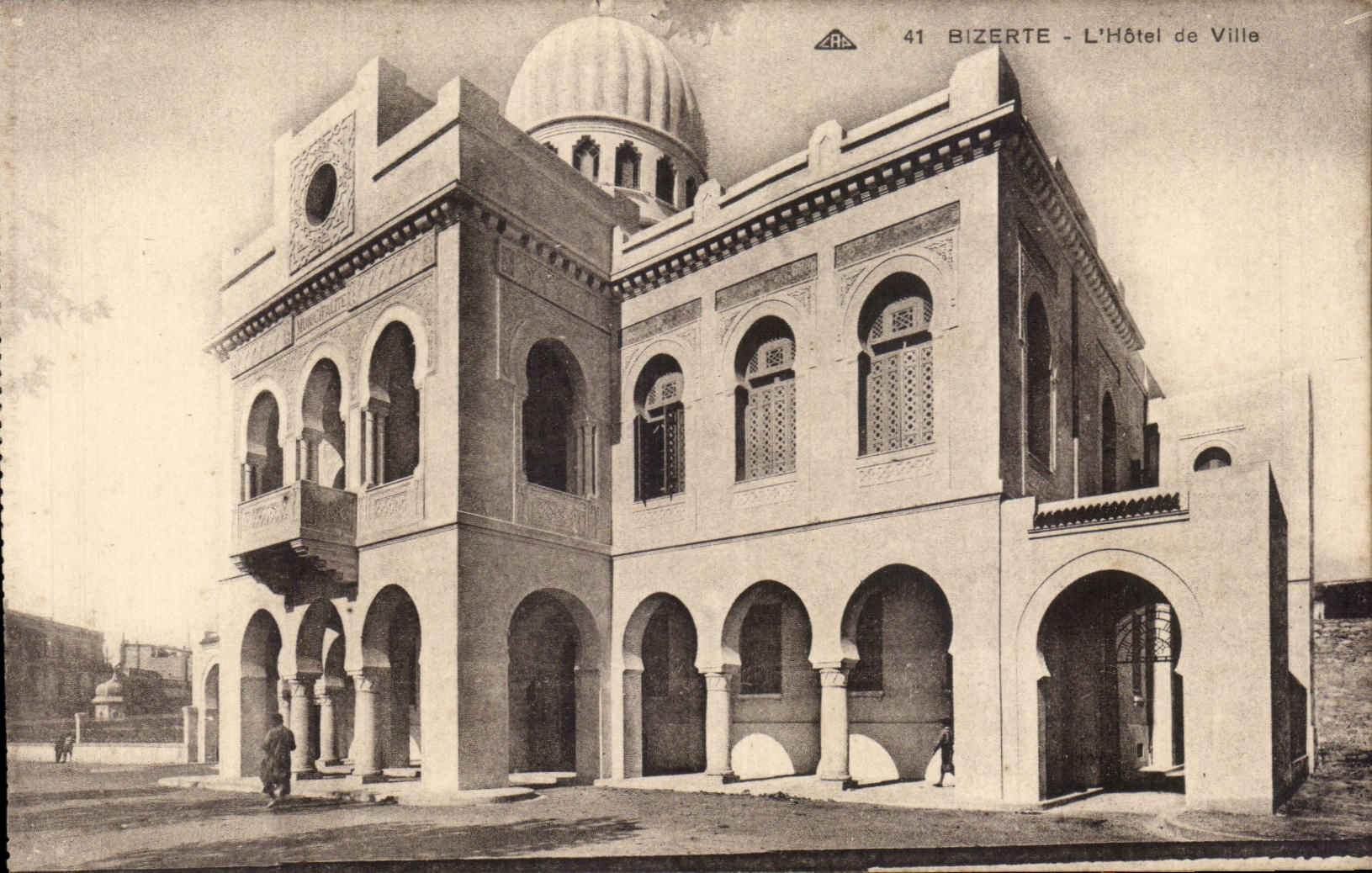 CPA Tunisie Bizerte L hotel de ville