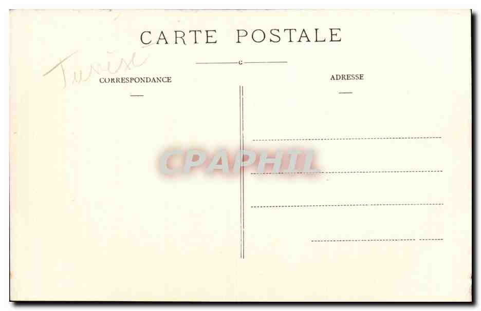 CPA Tunisie Medenine le camp — Rückseite