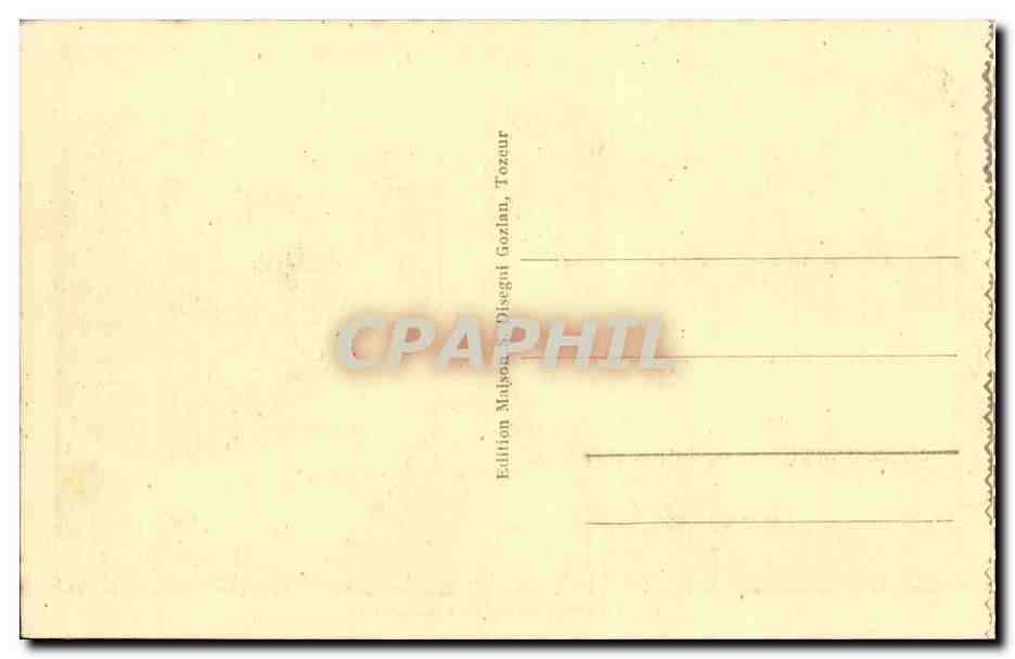 CPA Tunisie Tozeur La palmeraie — Rückseite