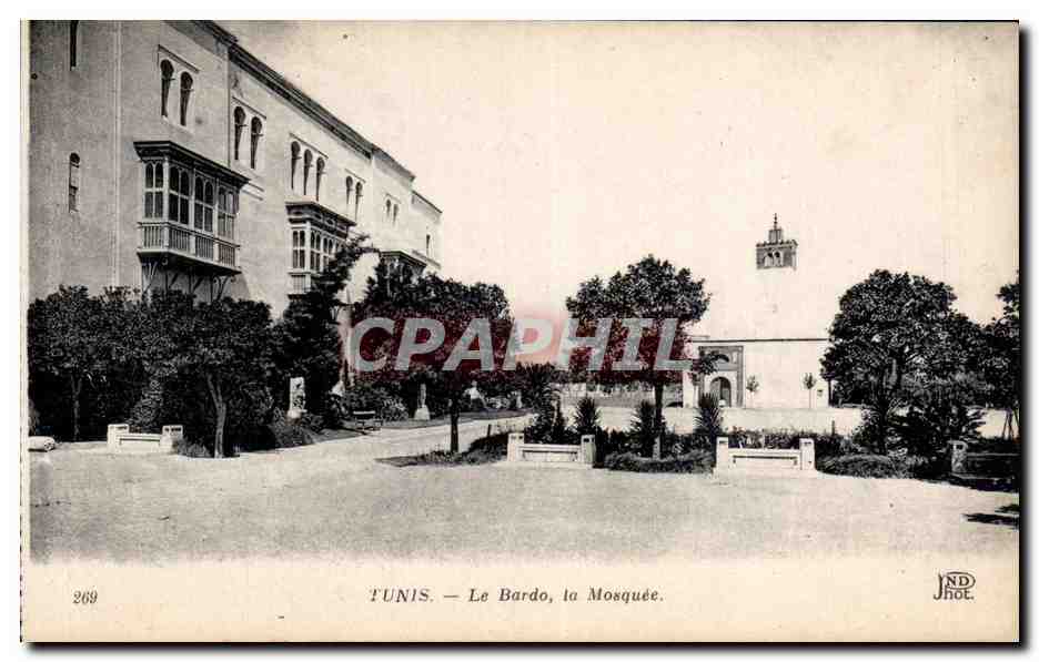 CPA Tunisie Tunis Le Bardo la mosquee