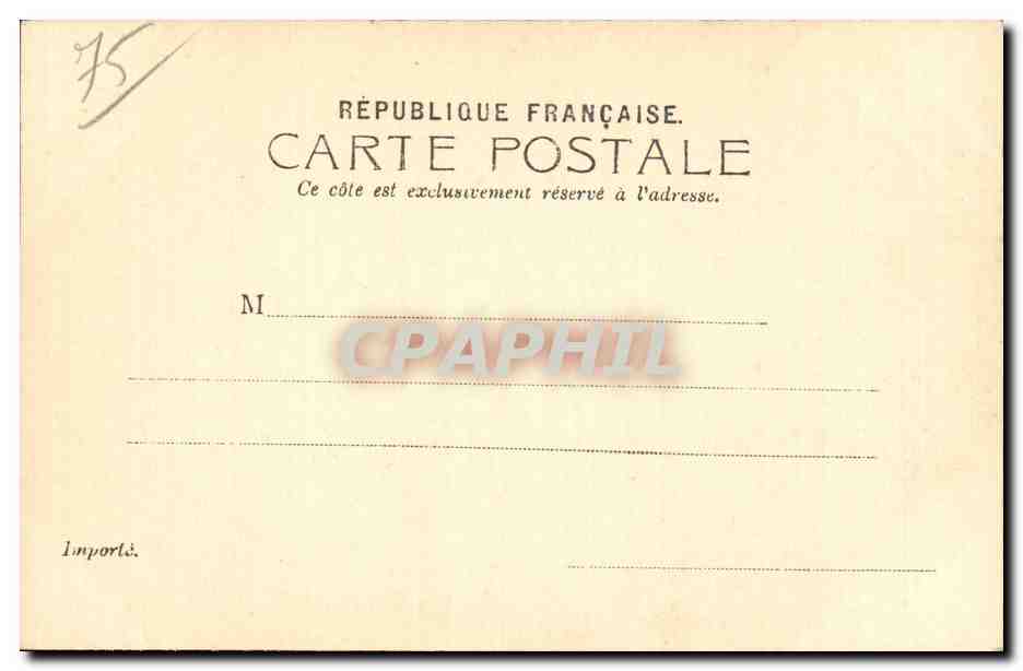 CPA Paris Les grands boulevards Porte St Martin et pote St Denis — Verso