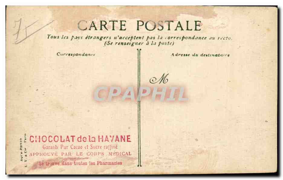 CPA Paris Bois de Boulogne Avenue des Acacias — Rückseite