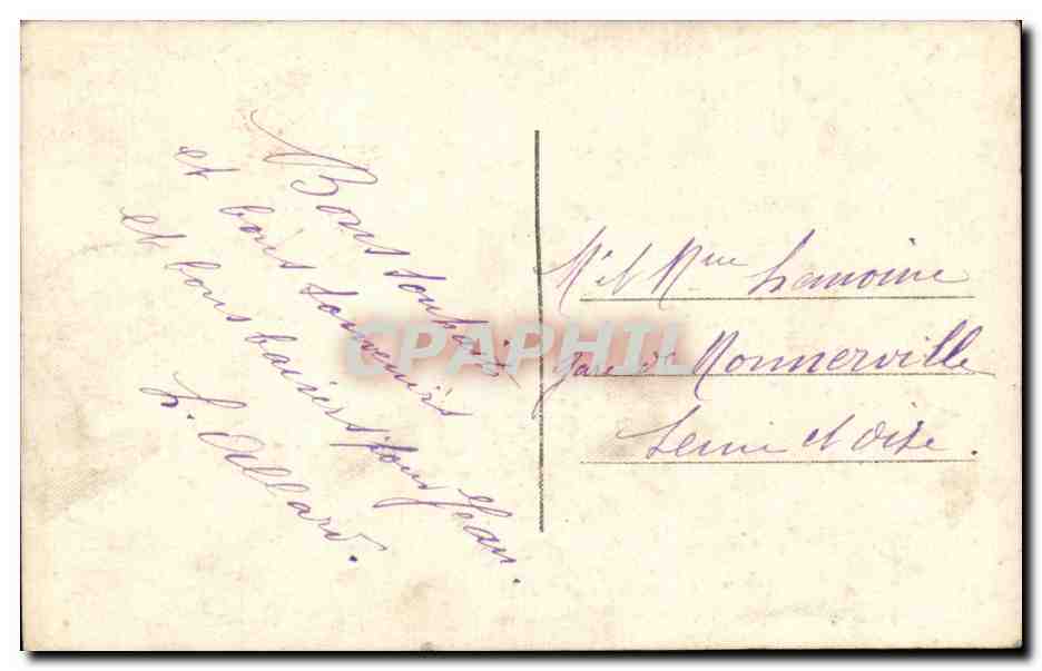 Fleurs Pensee - Pansy - Doux Souvenir - CPA  — Rückseite
