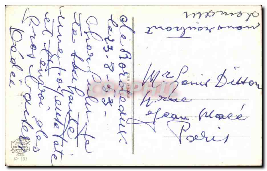 Fleurs Pensee - Pansy - Bonne Fete - CPA  — Verso