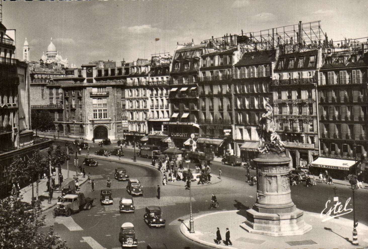Paris - 17 - La Place Clichy Sacre Coeur Montmartre - CPA