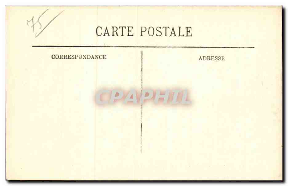 Überschwemmungen in Paris (Januar 1910) — La Rue Massillon — LL, n°31 — Rückseite
