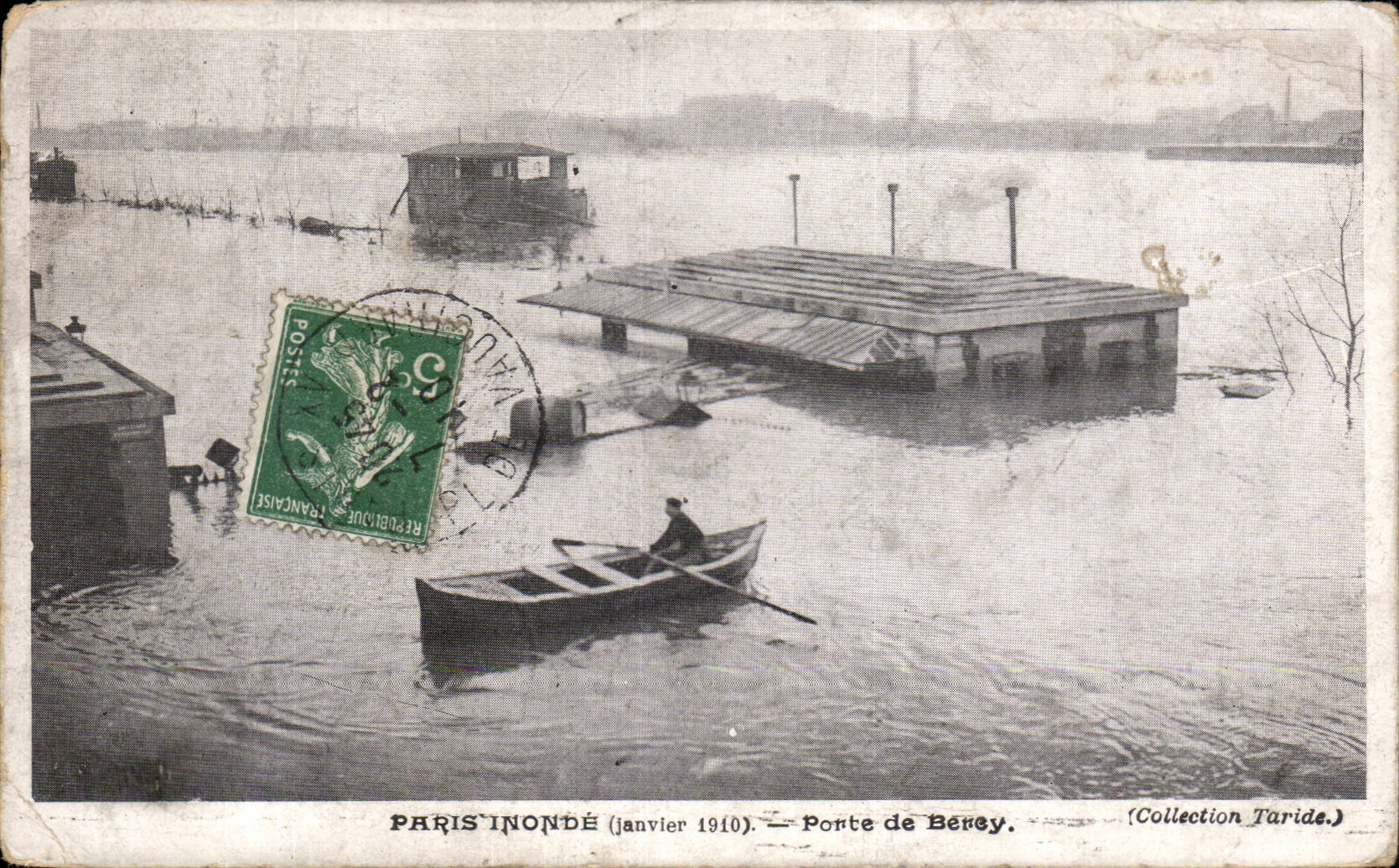 Paris - 12 - Les Inondations de Paris - Janvier 1910 - Porte de Bercy - CPA 