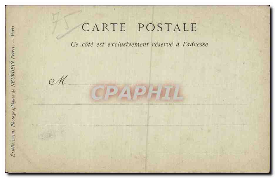 Paris - 1 - Rue de Castiglione - L Hotel Continental - CPA  — Rückseite