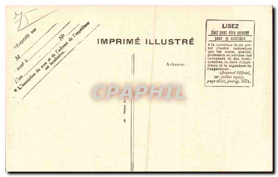 Paris - 10 - Gare de l Est - CPA  — Rückseite