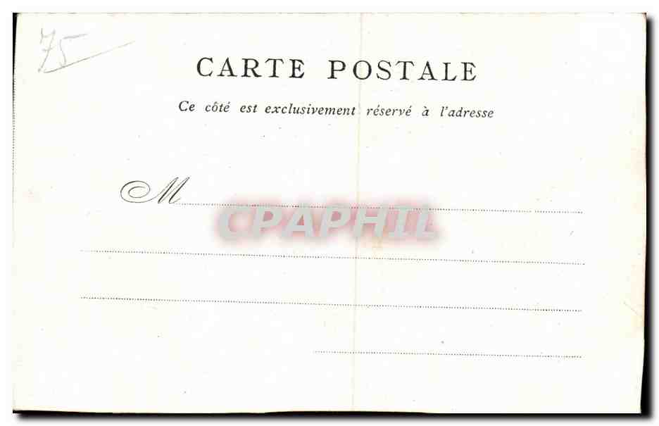 Paris - 1 - Palais Boubon - Bon Marche - - CPA  — Rückseite