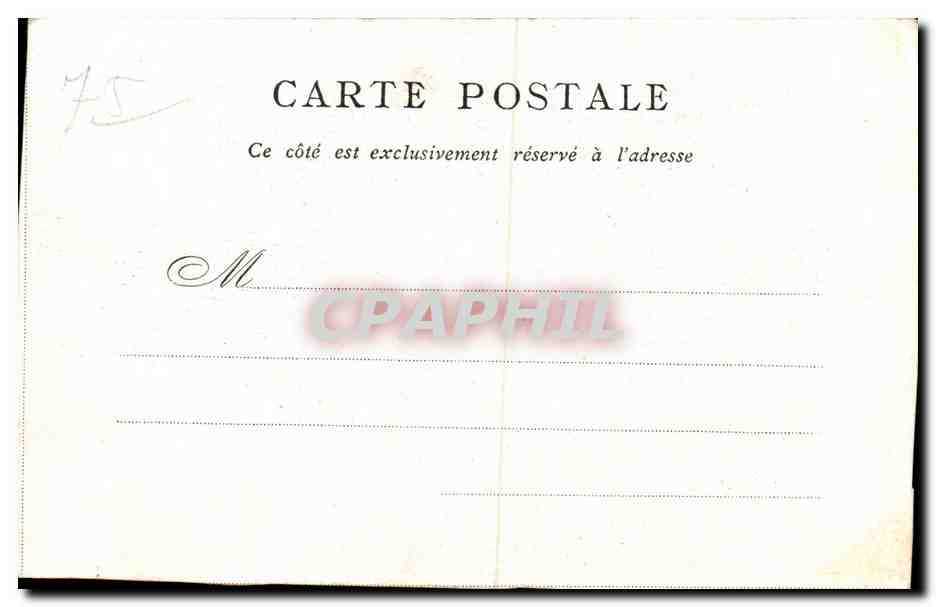Paris - 5 - Pantheon - Bon Marche - - CPA  — Rückseite