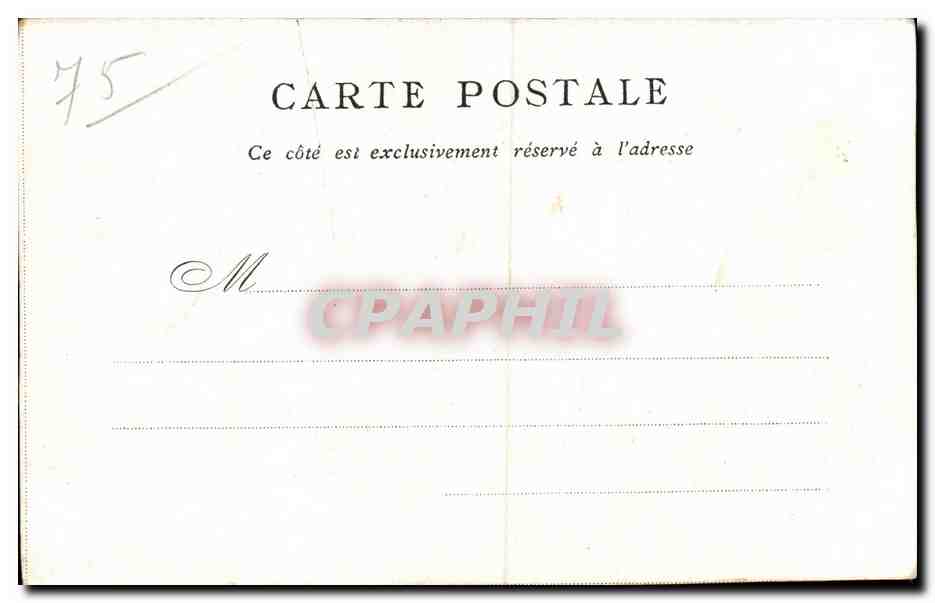 Paris - 4 - Hotel de Ville - Bon Marche - - CPA  — Rückseite