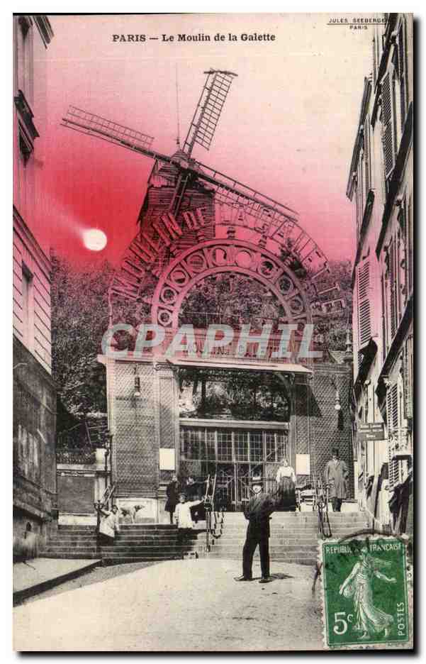 Paris - 18 - Moulin de la Galette - CPA 