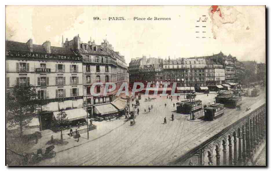 Paris - 11 - Place de Rennes - CPA 