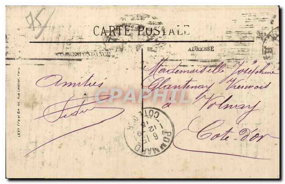 Paris - 2 - Boulevard des Capucines - CPA  — Rückseite