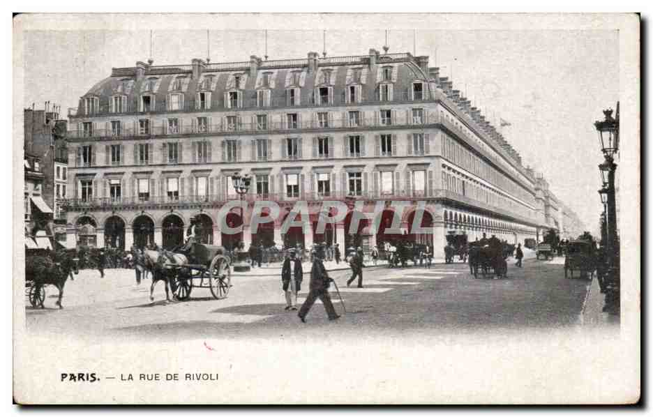 Paris - 1 - La rue de Rivoli - CPA 