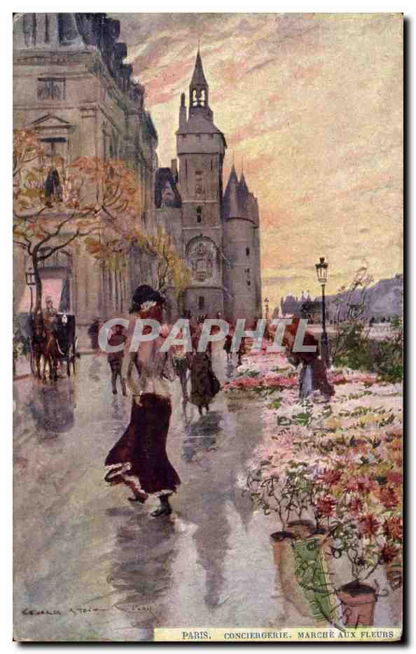 Paris - 1 - Conciergerie - Marche aux Fleurs - CPA 