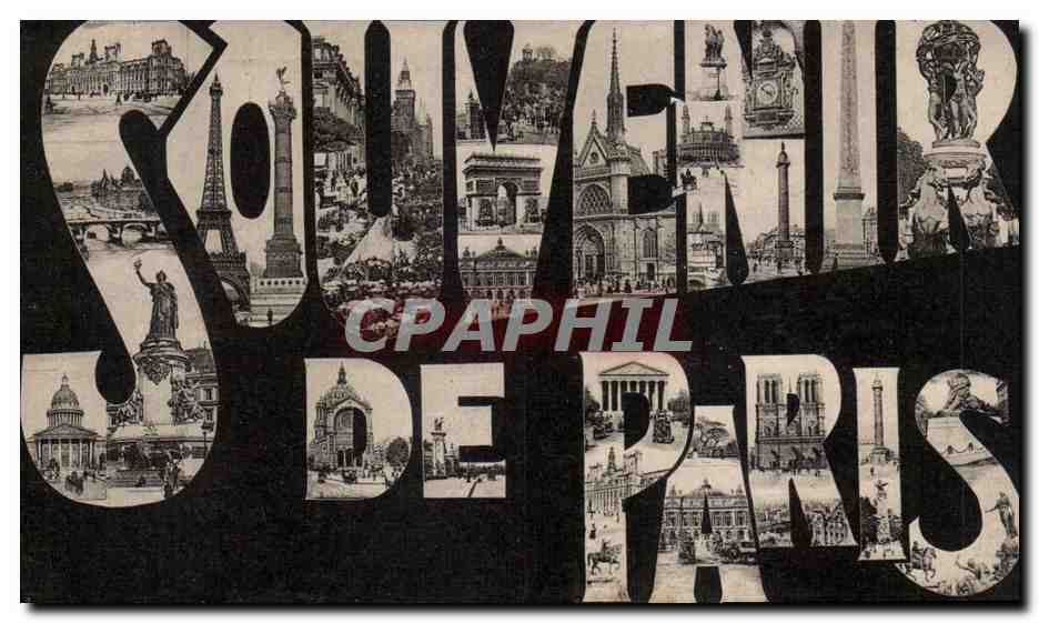 Paris - Souvenir de Paris - CPA 