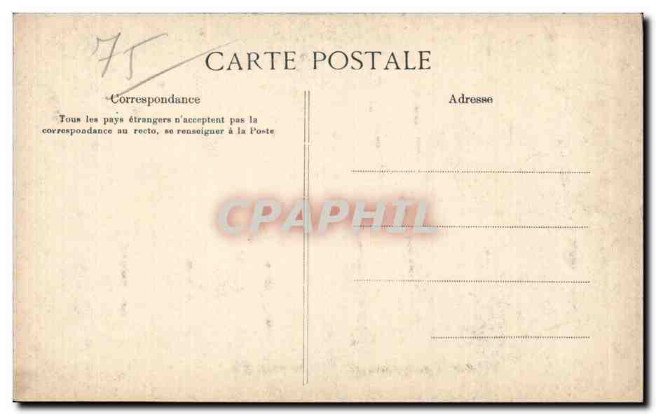 Paris - Souvenir de Paris - CPA  — Rückseite