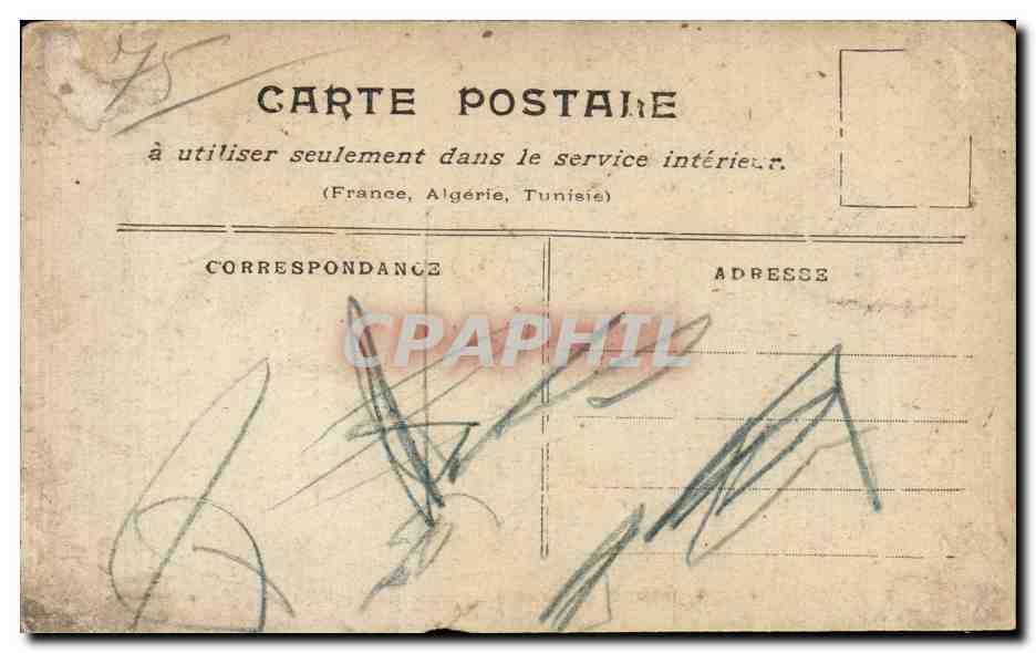 Paris - 15 - Inonde - Inondations Janvier 1910 - Quai de Grenelle - CPA  — Rückseite