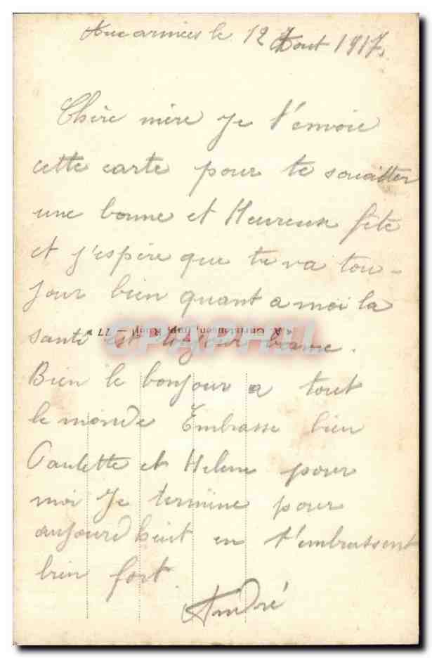 Fleurs Pensee - Pansy - Pensees de France - CPA  — Back