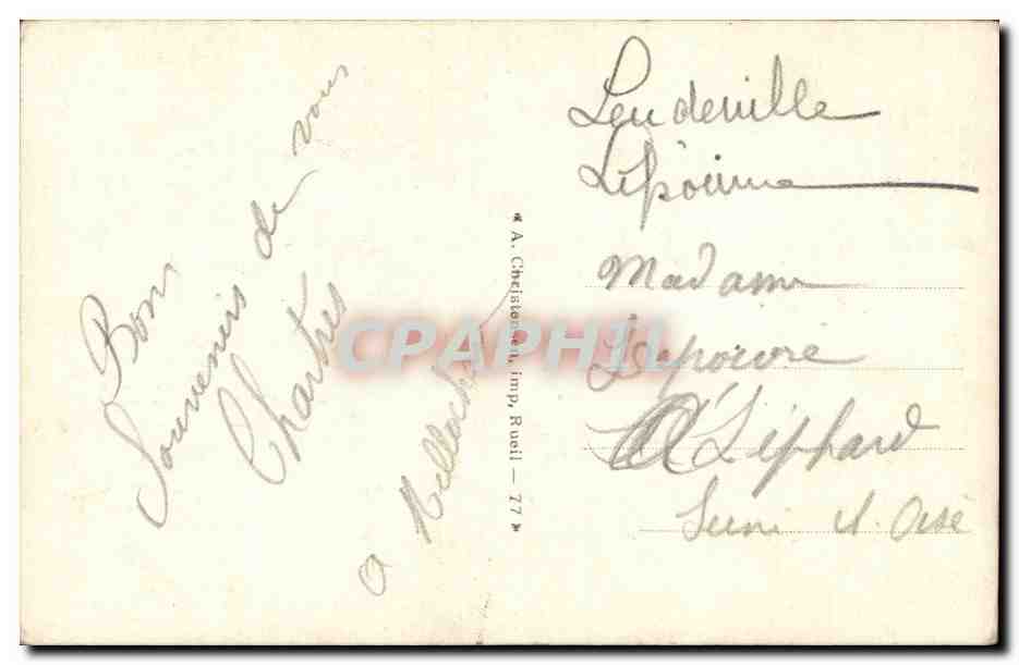 Fleurs Pensee - Pansy - Fleurs de France - Porte Bonheur - CPA  — Rückseite