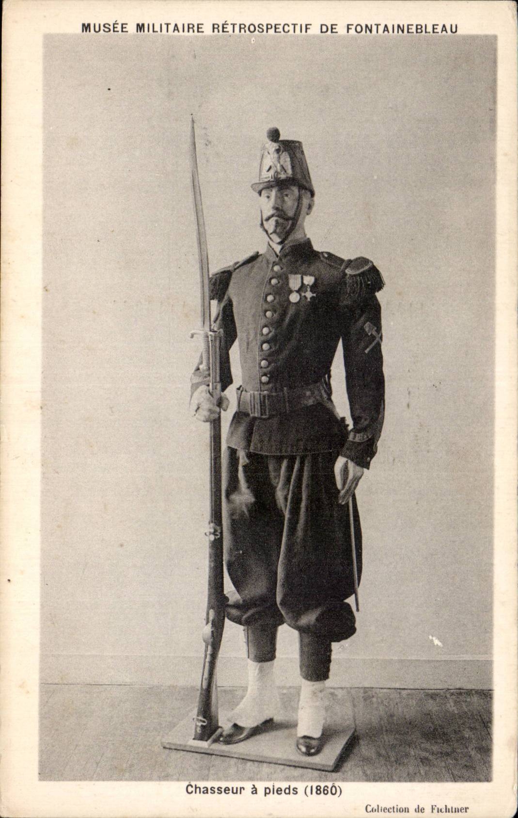 Fußsoldat (1860) — Militärmuseum Retrospektive von Fontainebleau — Sammlung Fichtner