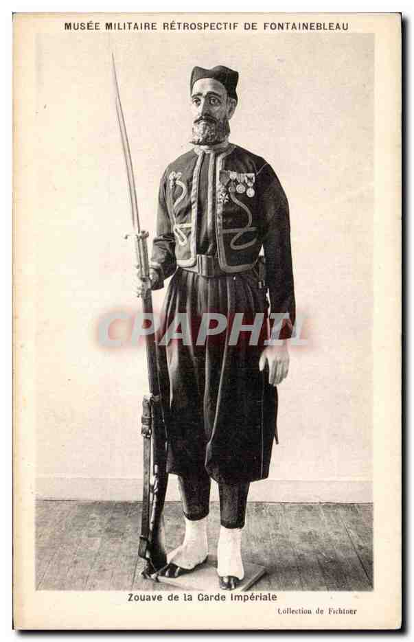 Zouave der Kaiserlichen Garde — Militärmuseum Retrospektive von Fontainebleau — Sammlung Fichter