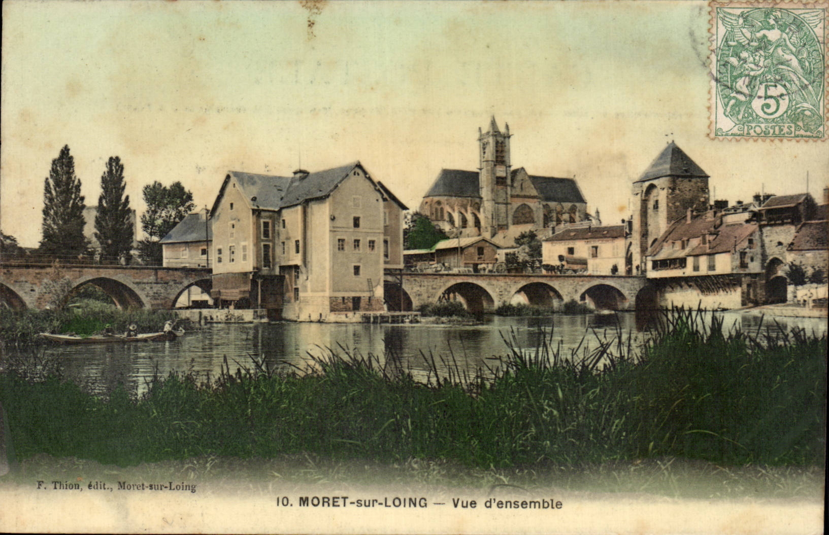 CPA Moret sur Loing Vue d ensemble