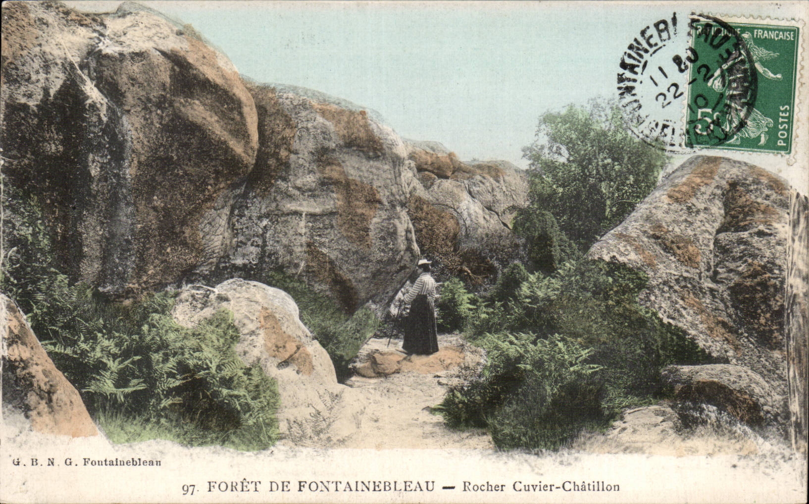 Forêt de Fontainebleau — Rocher Cuvier-Châtillon — G.B.N.G. Fontainebleau 97