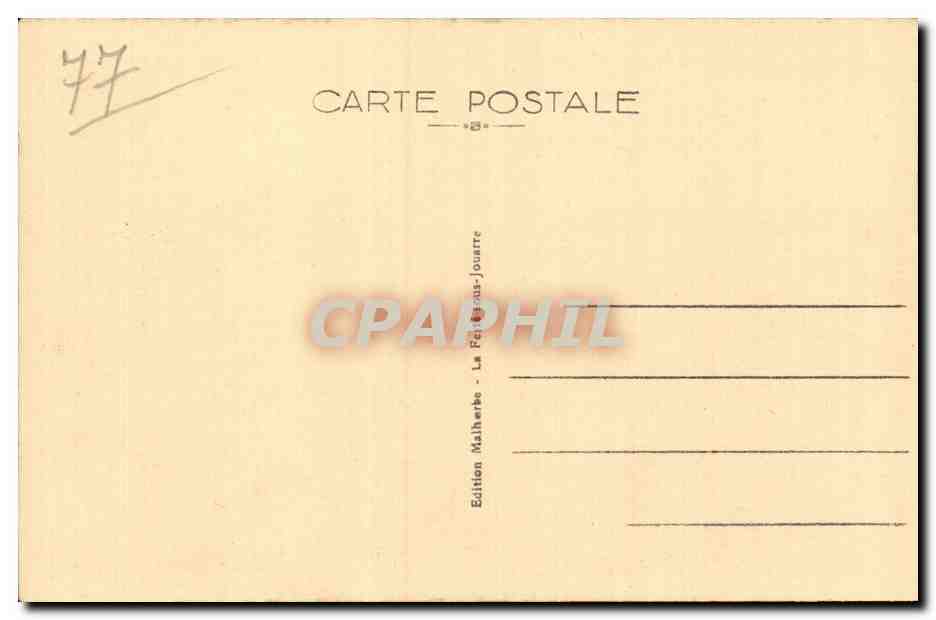La Ferté-sous-Jouarre — Panorama tomado desde la Route de Jouarre — Edición Malherbe — Reverso