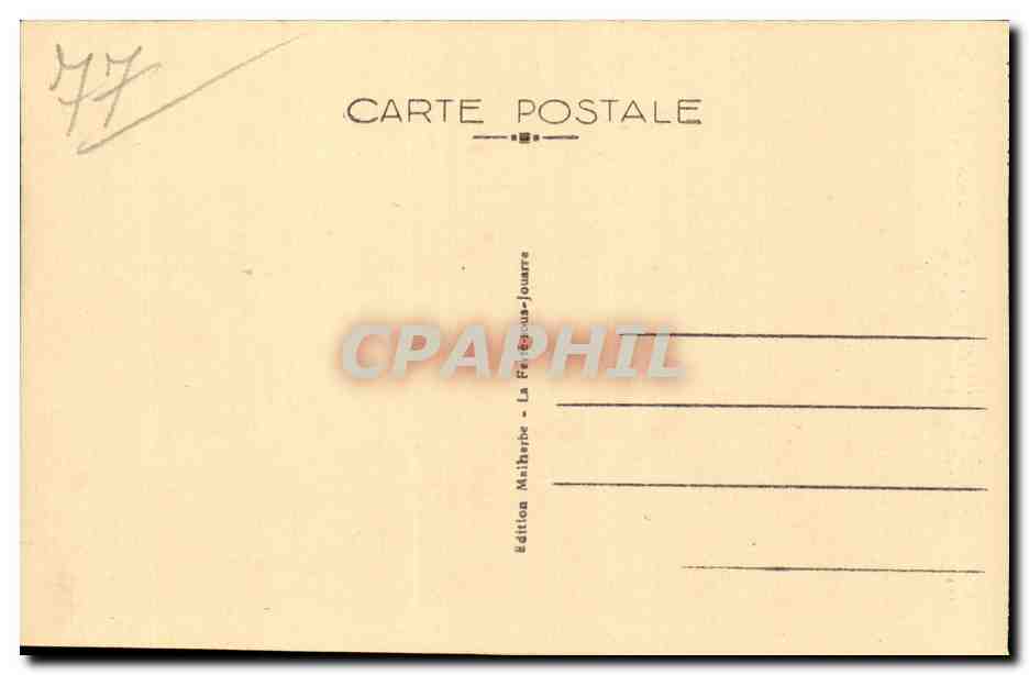 CPA La Ferte sous Jouarre Hotel de ville — Rückseite