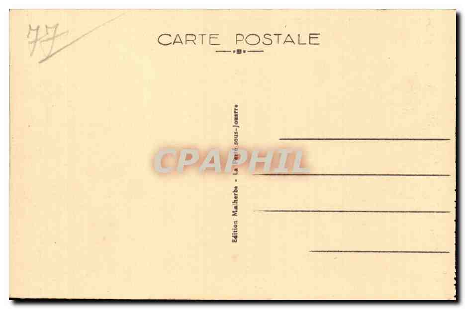 LA FERTÉ-sous-JOUARRE — Le Pont et Entrée du Faubourg — Édition Malherba — Verso
