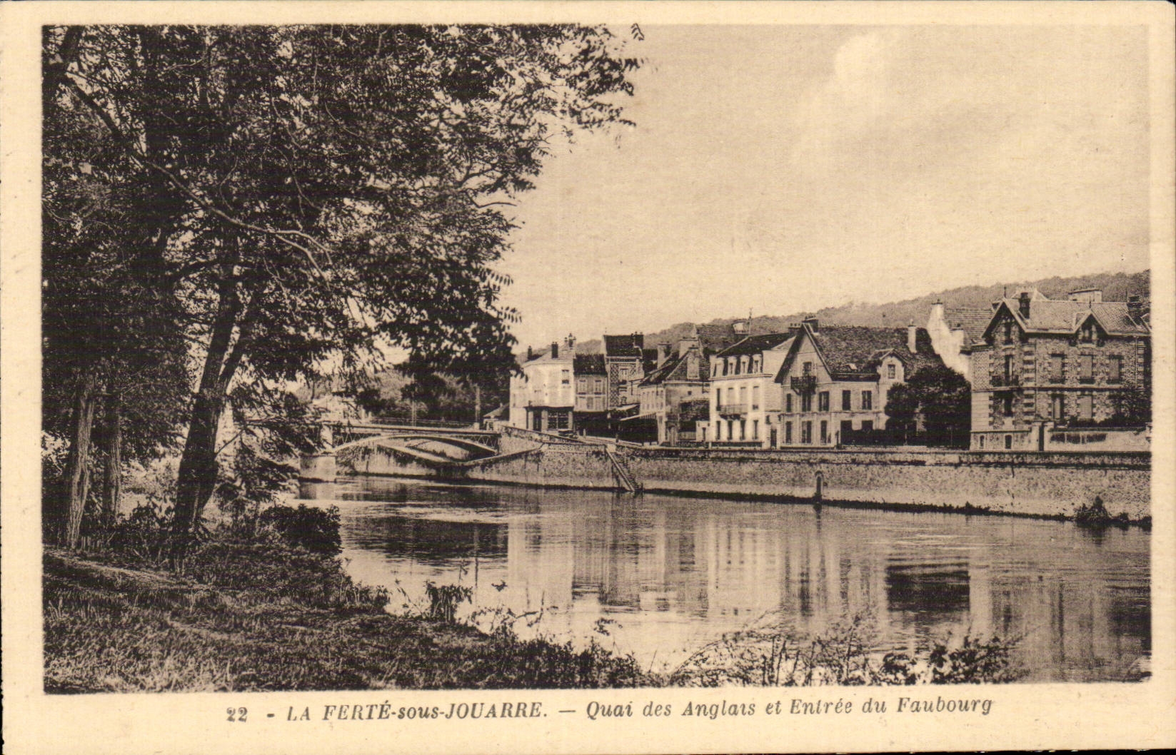 CPA La Ferte sous Jouarre Quai des anglais et entree du Faubourg 