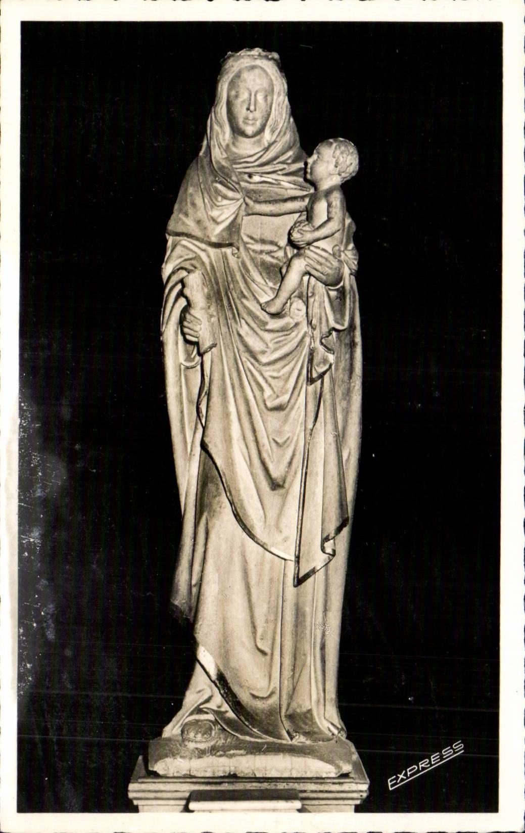 Statue de Notre-Dame tenant l'Enfant — Jourarre (Var) — Éditeur J. Le Marigny