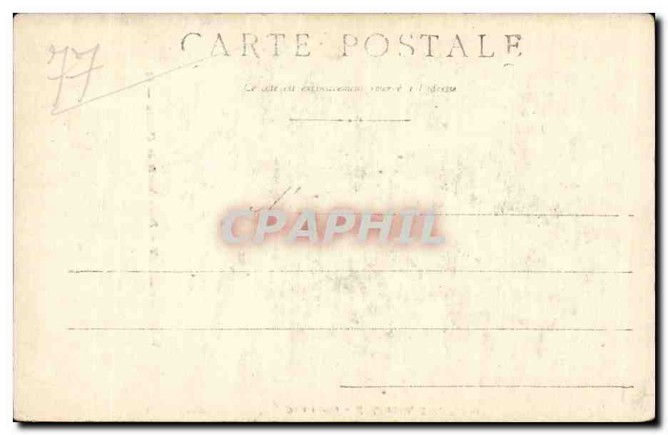 CPA Nantouillet Porte d entree du chateau — Rückseite