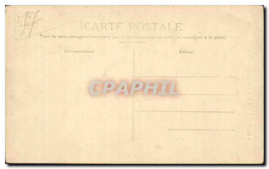 CPA Nantouillet Entree du chateau — Rückseite
