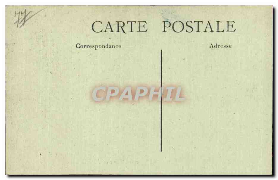 CPA Mortcerf Ruines du vieux chateau et piece d eau — Rückseite