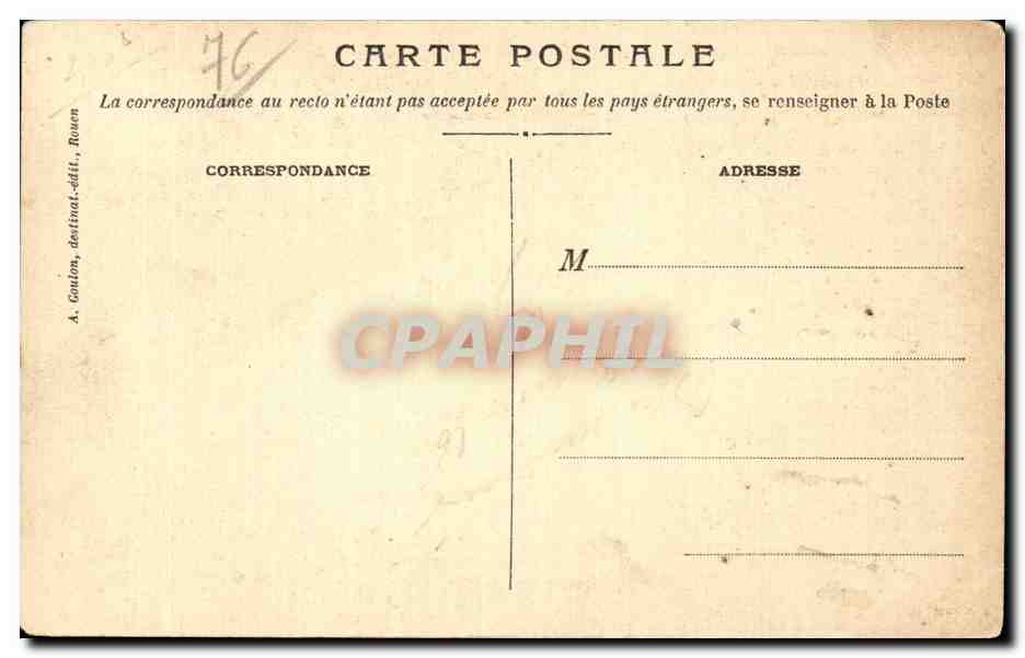CPA Rouen Fontaine JB de la Salle — Verso