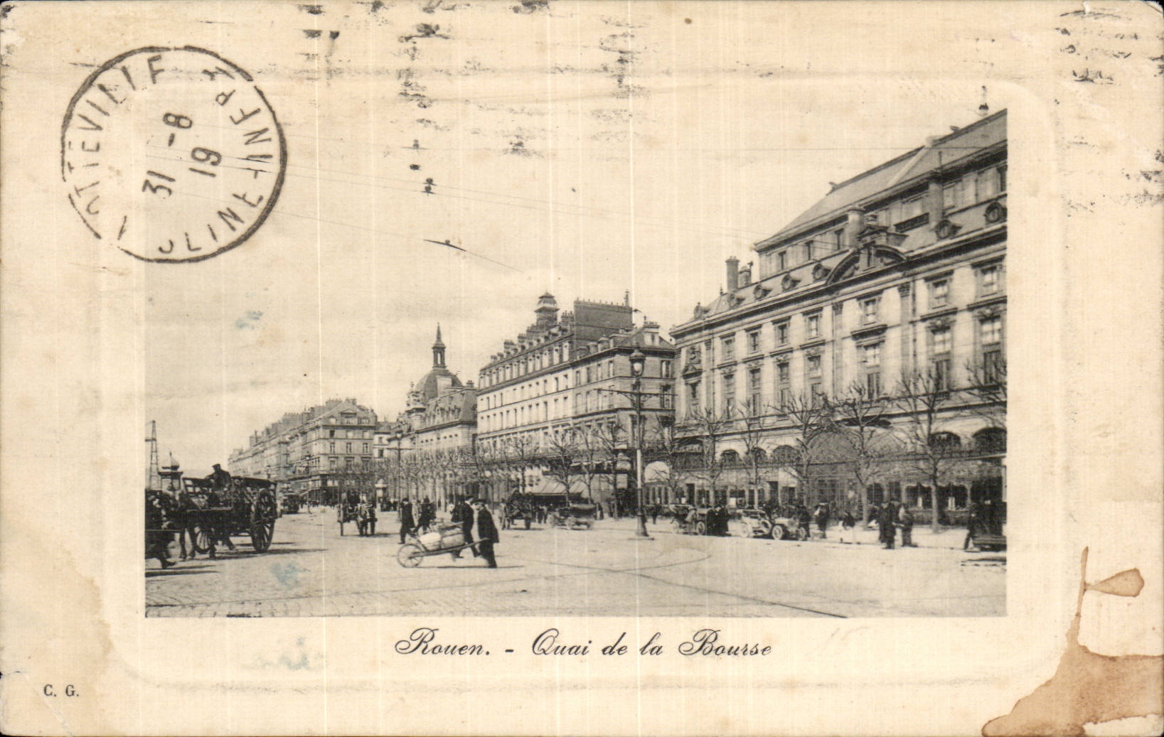 CPA Rouen Quai de la Bourse